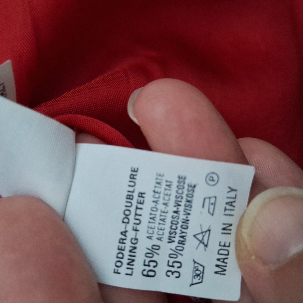 Valentina Made In Italy Red Blazer - Picture 5 of 6